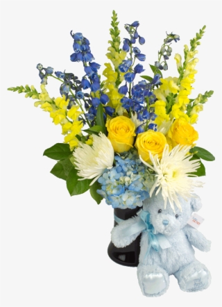 My First Teddy Blue Bouquet