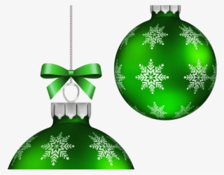 Christmas Ball Clipart Silver - Green Christmas Tree Ball