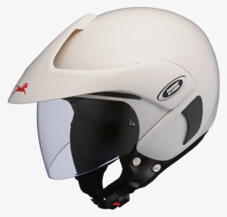 Vintage Peak - White - Tvs Jupiter Classic Helmet