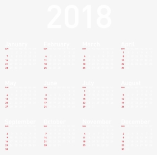 2018 calendar transparent png image