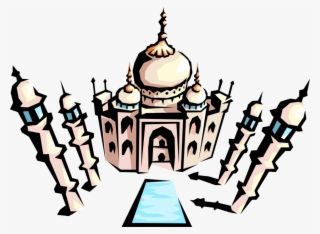 Vector Illustration Of Taj Mahal Marble Mausoleum On - Freestyle Football