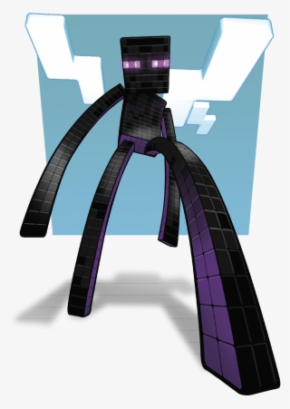 Endermen Are Like Ink Moving In The Shadows - Illustration