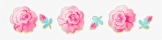 Ftestickers Clipart Flowers Divider Flowercrown Pink - Garden Roses