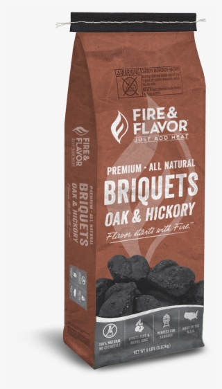 Fire & Flavor Briquet Charcoal From Oak & Hickory - Single-origin Coffee