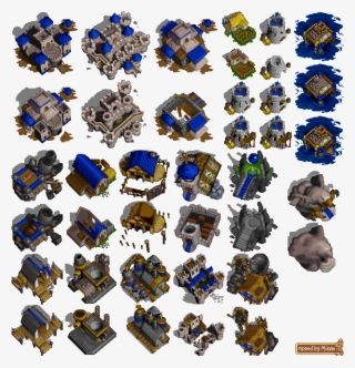 Humans - Warcraft 2 Building Sprites