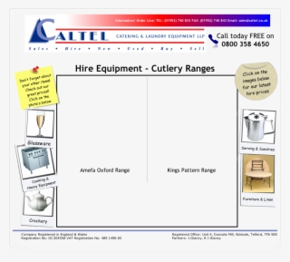 We Can Cater To All Of Your Cutlery Needs - Diagram