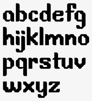 A Modular Typeface Site In Action Shapes Lowercase - Parallel