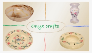 Shellwork And Colored Onyx Handicraft - Ceramic