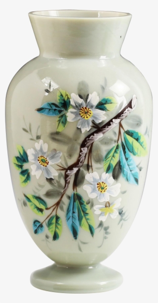 Clipart Freeuse Antique Victorian Slate Opaline Glass - Vase