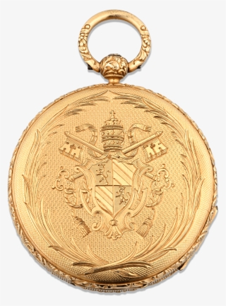 Pope Pius Ix Gold Pocket Watch By Aucoc - Chain