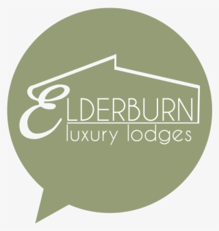 Elderburn Lodges Logo In A Speech Bubble - Graphic Design