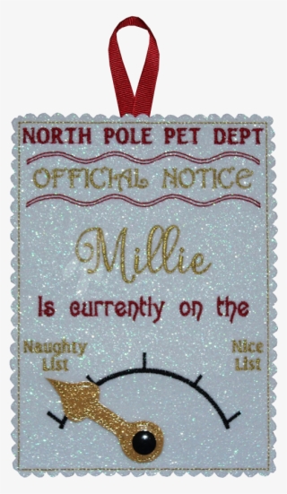 North Pole Pet Notice With Movable Pointer - Postage Stamp