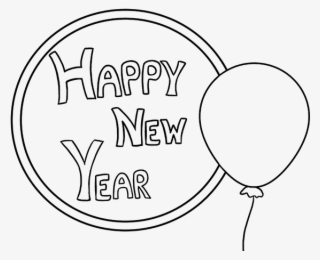 Pencil Sketch Of Creative Happy New Year | DesiPainters.com