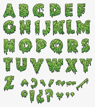 Lettering Clip Art Alphabet Transprent Png - Slime Letter