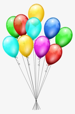 Balloon Birthday Clip Art Poppers Transprent Png - Transparent Background Birthday Balloons Clipart