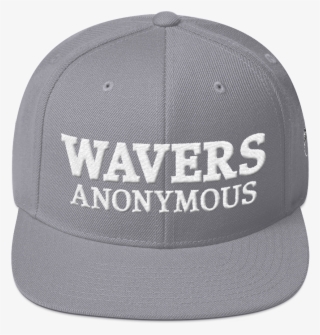 Image Of Gray Wavers Anonymous Snapback With Logo - Baseball Cap