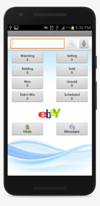 Ebay-andro#1 - 2 - Mobile App With Tiles