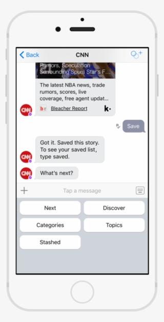 Cnn Chat Bot On Kik - Mobile Phone