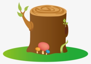 Tree Stump Clipart - Illustration