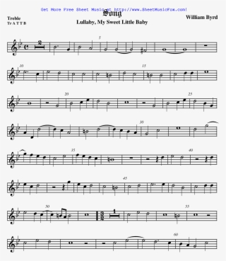 Lullaby, My Sweet Little Baby Sheet Music - Blow Gabriel Blow Trumpet