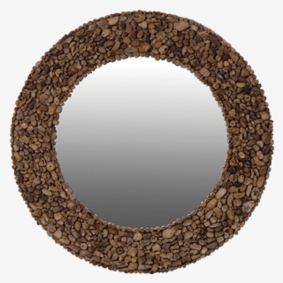 Driftwood Patchwork Mirror - Circle