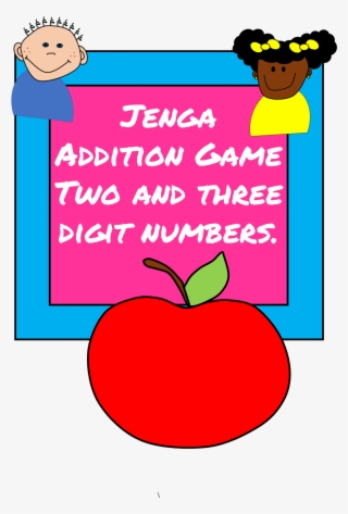 This Is A Jenga Game That Can Be Used During Math Centers