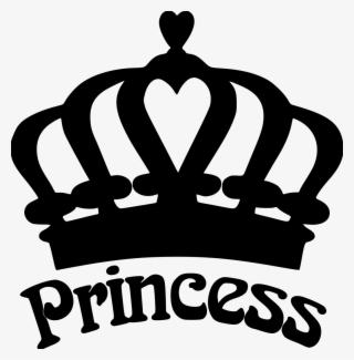 Hearts Princess Crown File Size - Princess Crown Black And White