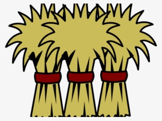 Haystack Clipart Stacked Hay Bales - Bundle Of Straw Cartoon