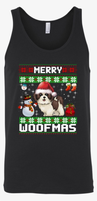 Shih Tzu Merry Woofmas Christmas Sweatshirt Unisex - No Scrubs Buster Shirt