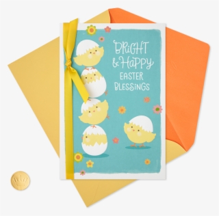 Baby Chicks Religious Easter Card - Illustration
