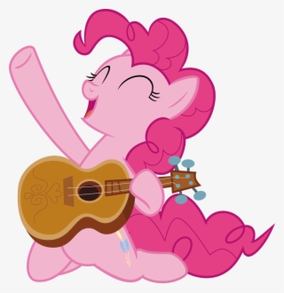 You Can Click Above To Reveal The Image Just This Once - Pinkie Pie With Guitar