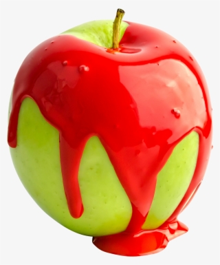 Red Paint On Apple Png Image