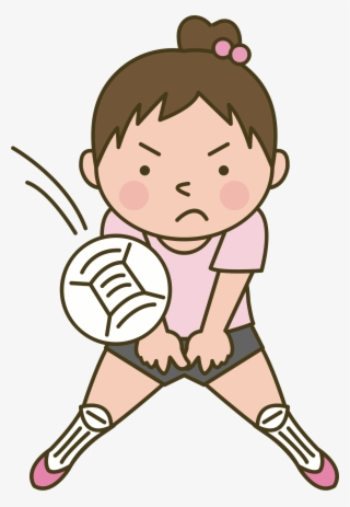 Volleyball Png Image - Cartoon Transparent Volleyball Player
