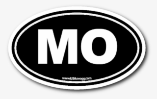 Missouri Mo Euro Oval Black - Circle