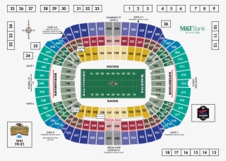 M&t Bank - Ravens Stadium - M&t Bank Stadium Map
