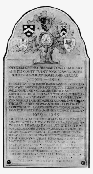 Cheshire Police War Memorial Cheshire Police War Memorial - Document