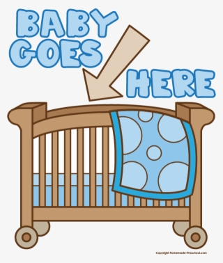 Jpg Freeuse Download Baby Shower Click To Save Image - Baby Crib Cartoon