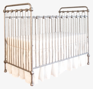Helping Dad With The Crib - Pewter Baby Crib