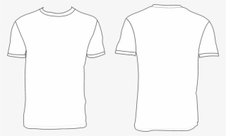 White T-shirt Template - Bosquejo De Camiseta