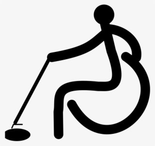 Hockey Clipart Wheelchair - Bochia Png