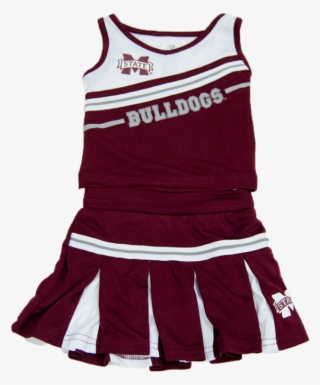 Colosseum Infant 2 Piece Diagonal Stripe Cheerleader - Cheerleaders Outfit For Bulldogs