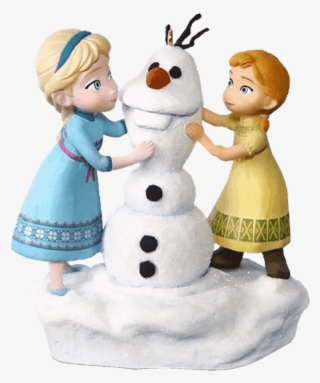 Frozen Elsa And Anna Build A Snowman Hallmark Hanging - Build A Snowman