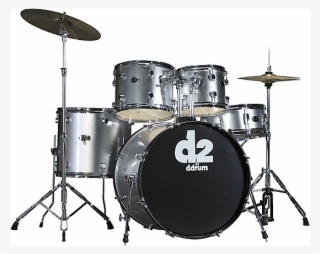 Ddrum D2 5-piece Drum Set Silver - D2 Drum Set