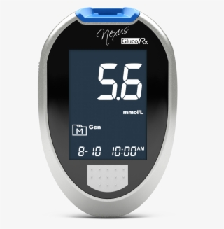 Glucorx Nexus Meter - Blood Sugar Monitoring Transparent