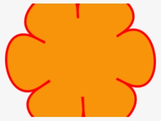Orange Flower Clipart Orange Heart - Clip Art