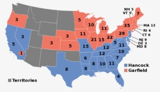 Elecciones Presidenciales De Estados Unidos De - Election Of 1880 Map