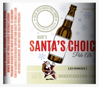 Santa's Choice Full Wrap Label - Poster