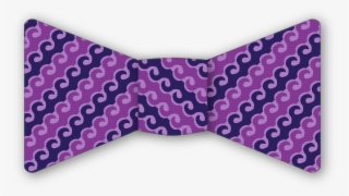 Wave Purple Bow Tie - Paisley