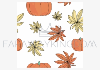 Autumn Gift Season Vector Illustration Seamless Pattern - Pumpkin