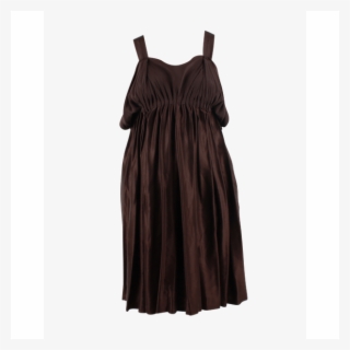 Alldressedup Brown Silk Dress 0 Thumbnail - Little Black Dress